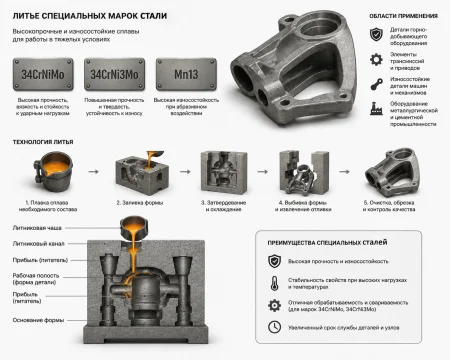 Литье специальных марок стали